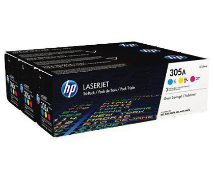 Toner HP Toner 305A 3-Pack CMY CF370AM